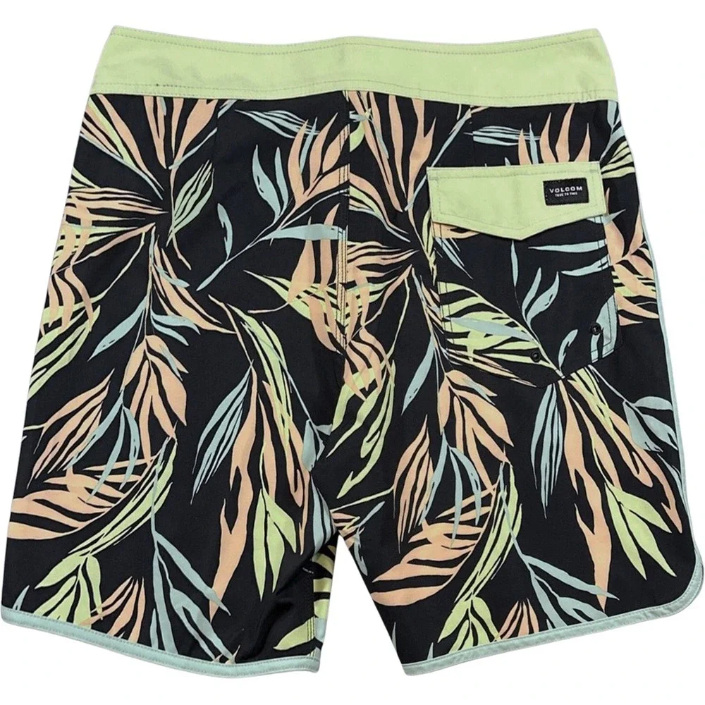 Volcom Bleeding Leaf Mod Board Shorts - NWT Mens 40 Black‎ / Multi - #46838-E3